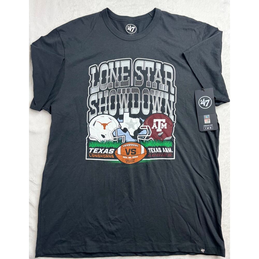 ‘47 Men’s L 2024 Lone Star Showdown Texas A&M Vs Texas Longhorns NWTs